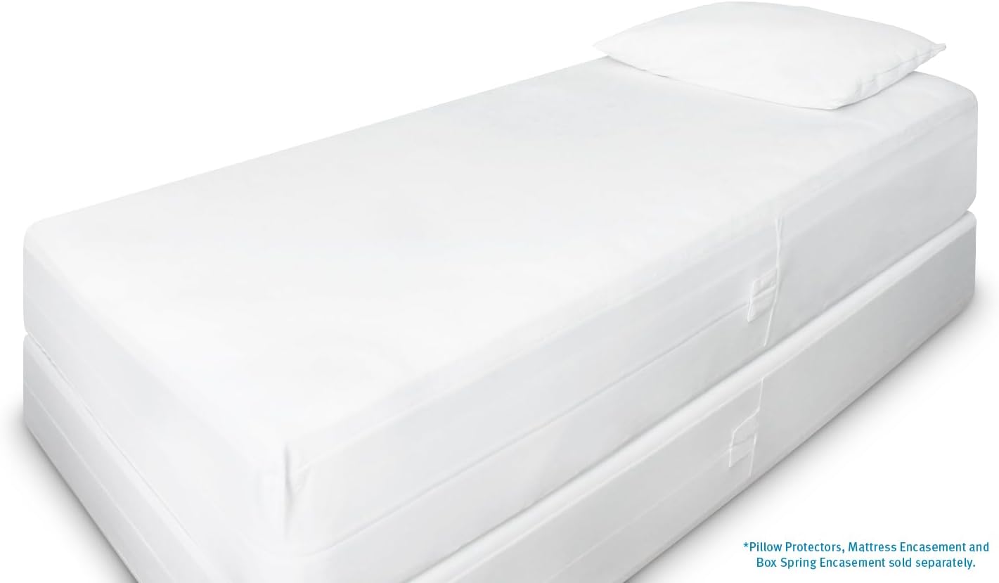 Twin Size SureGuard Box Spring Encasement - 100% Waterproof, Bed Bug Proof, Hypoallergenic - Premium Zippered Six-Sided Cover