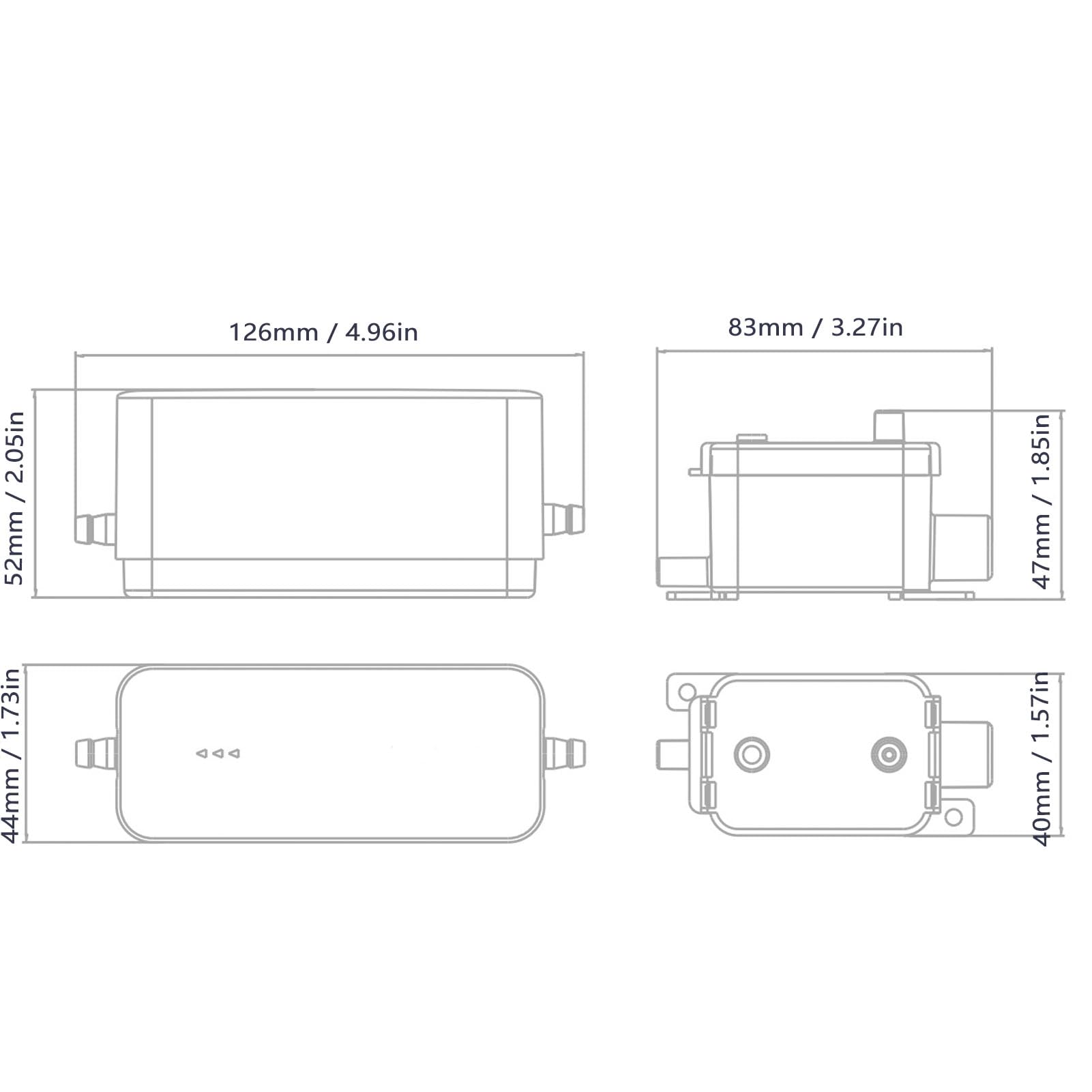 Kadimendium Pompa per Condensa Divisa Pompa per Rimozione Condensa Automatica Silenziosa Ed Efficiente per Condizionatore D'aria Capacità 50 Ml Materiale ABS
