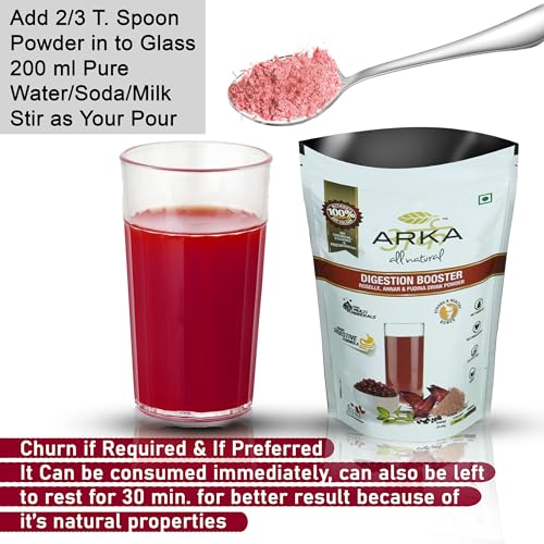 Image of Arka All Natural 3 Pk Digestion Booster Preservative Free Health & Nutritional Instant Energy Drink Powder Mix - 215gm Each