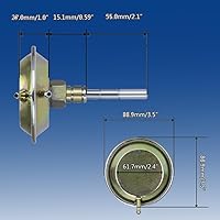 Vista 5 de CULMKARI Actuador de cambio Eje delantero 4WD Actuador de vacío Compatible con Dodge Ram 1500 2500 3500 Ramcharge, Cherokee Comanche Wrangler