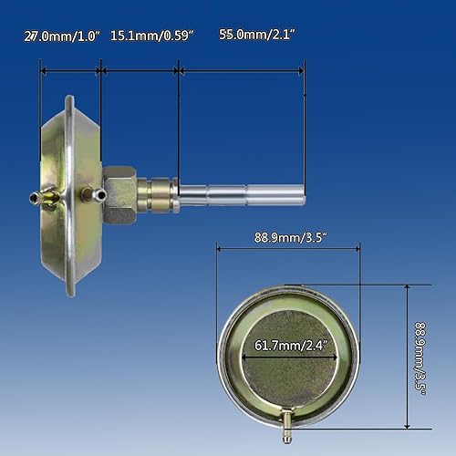 Miniatura 5 de CULMKARI Actuador de cambio de eje delantero 4WD Actuador de vacío para Dodge Ram 1500 2500 3500 Ramcharge, Cherokee Comanche Wrangler reemplaza