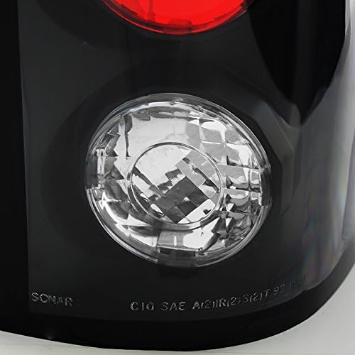 AKKON - For Chevy C/K C10 Tahoe GMC Jimmy Sierra Suburban Yukon Pickup Truck Black Tail Lights Brake Lamps