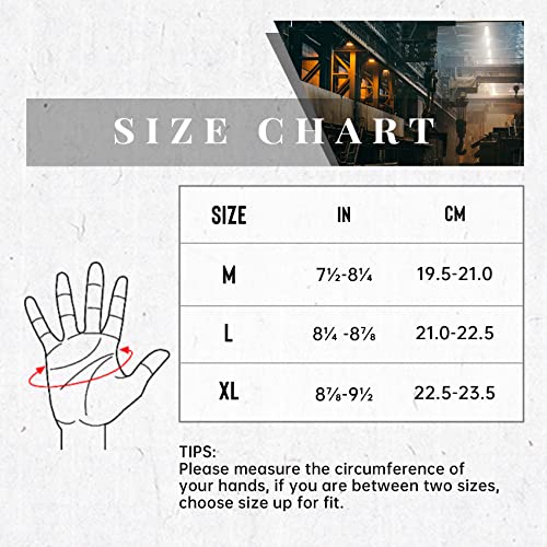 Giamzonp Heavy Duty Work Gloves, Gel Padding, Tpr Protector Impact Gloves, Mens Anti Vibration Mechanic Work Gloves Touchscreen (Red, L) #TOP5