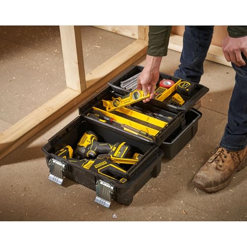 Stanley Fatmax FMST1-71219 Canti Lever Tool Box, Black, 46 x 24 x 31 cm 5 Stanley Fatmax FMST1-71219 Canti Lever Tool Box, Black, 46 x 24 x 31 cm - Image 5