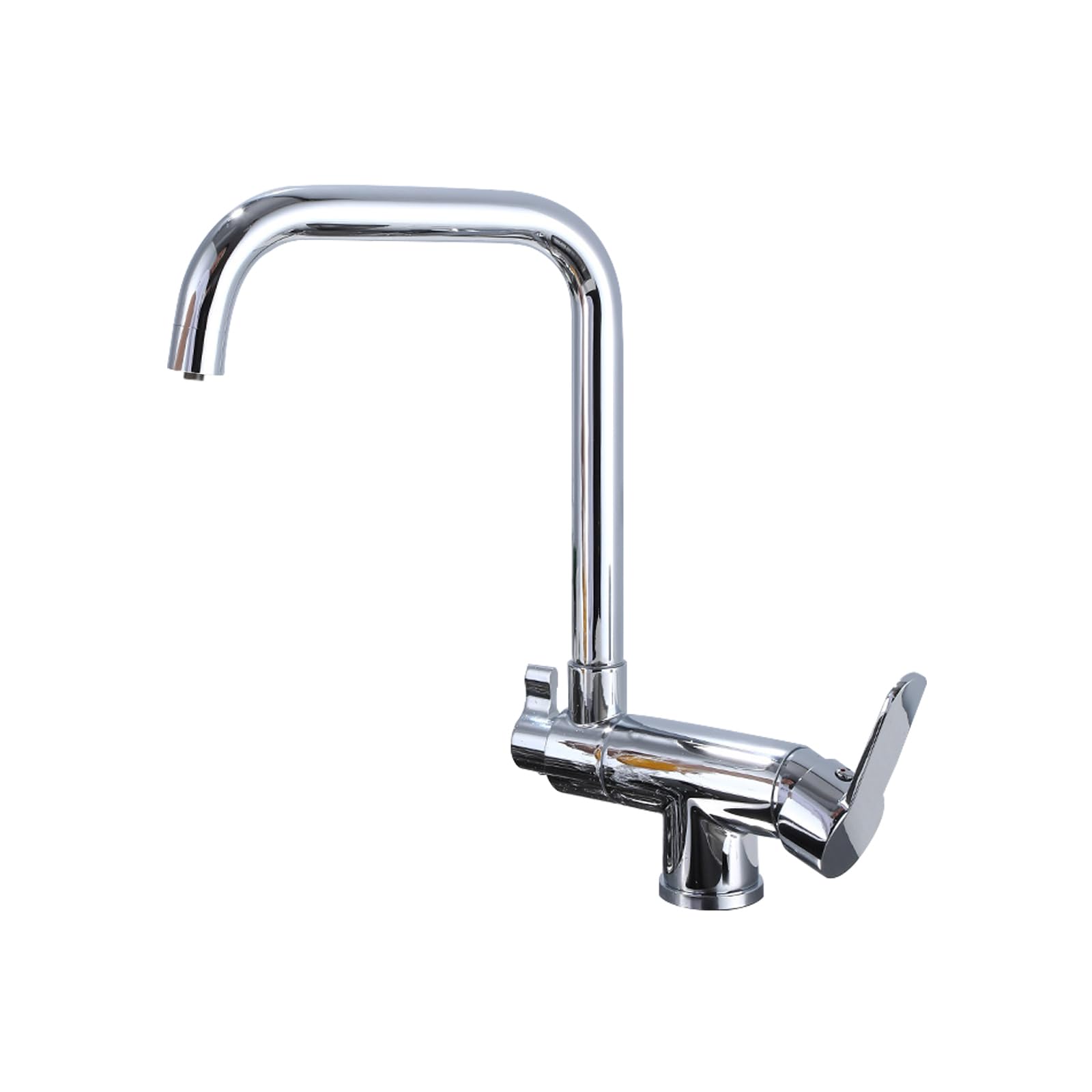 Generisch Küchenarmatur 3 Wege Chrom Spültischarmatur ideal für die Fenstermontage klappbare Spültischarmatur für die Küche Messing 3 Wege Filterarmatur für Küchenspülen mit Wasserfiltersystem