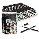 Hethrone Fine Tip Pens - Colored Pens Fineliner Pens Journal Planner Pens for Bullet Journaling Note Taking Office School Supplies 100 Colors