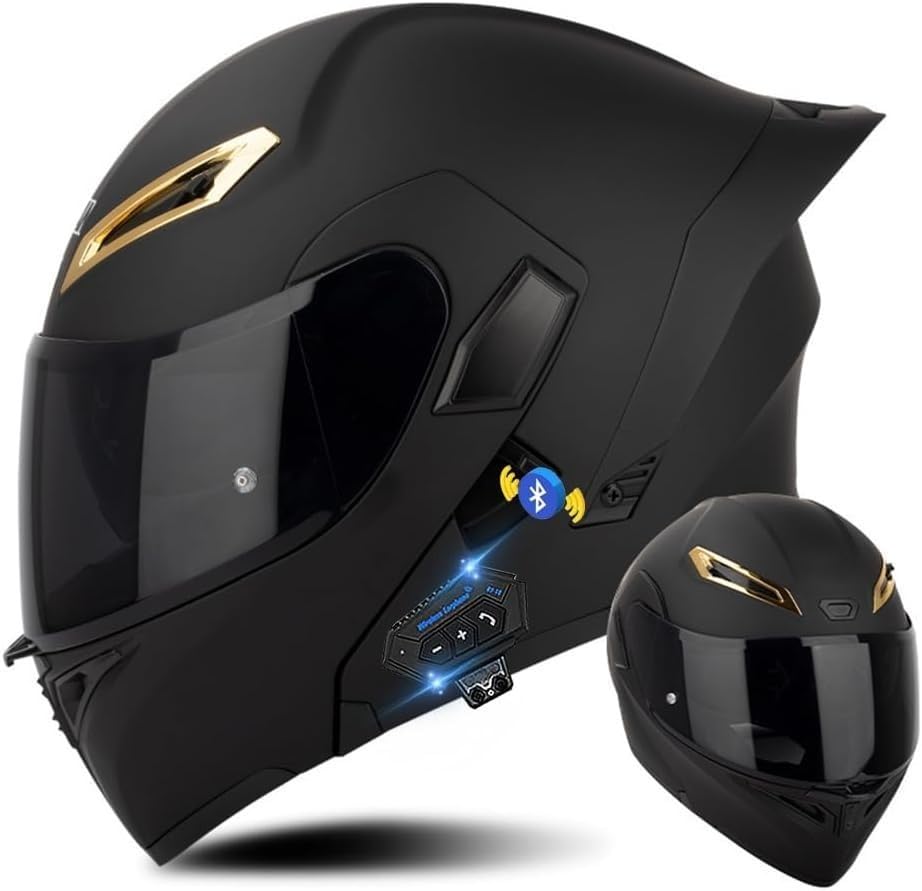 Casque de moto avec double visière homologué DOT pour éliminer le bruit et la buée