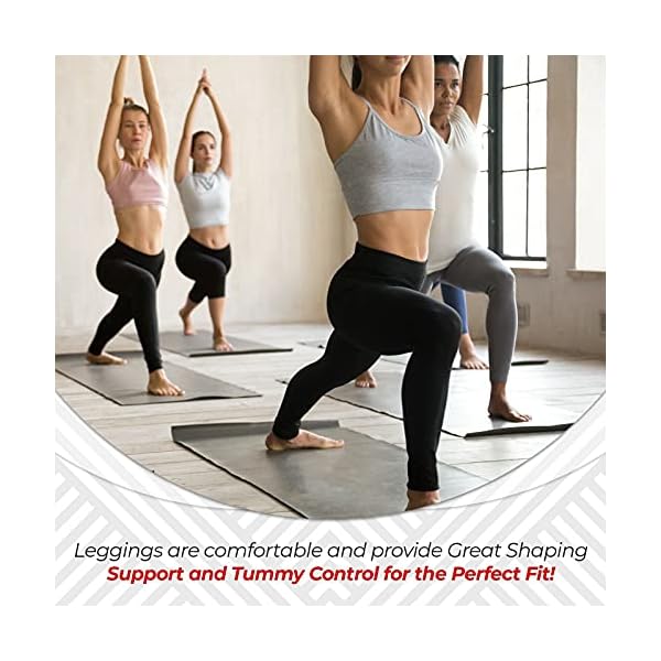 High-Waisted-Leggings-for-Women-No-See-Through-Tummy-Control-Workout-Womens-Leggings-Athletic-Running-Cycling-Yoga-Pants 4 Pack Leggings for Women Butt Lift High Waisted Tummy Control Slimming Black No See-Thru Yoga Pants Workout Running