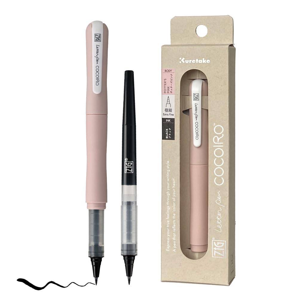 Kuretake Zig Letter Pen COCOIRO, Body color POTTER'S PINK and