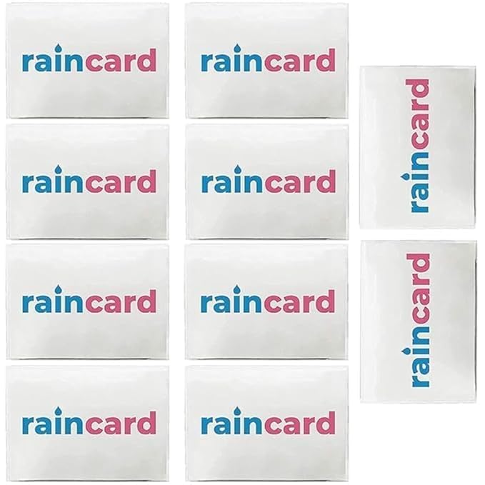 Unisex Disposable Rain Card for Emergency Use | Waterproof Rain with Smallest Pocket Size| Easy to Carry & Use and Reusable | 2 to 3 time wear Thin Plastic
