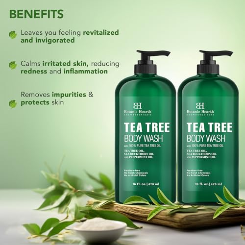 Botanic Hearth IN-BH-TEATREEWASHSET2-KD Tea Tree Body Wash - 16 Fl Oz thumb #4