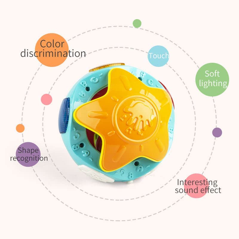 Shivaaro Plastic Baby Toys Musical Color Ball Hand Rattle Baby Infant Educational Toys 1