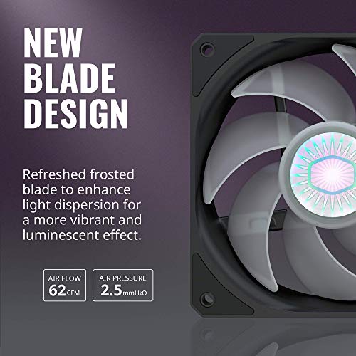 Cooler Master MasterLiquid ML240L RGB V2, Close-Loop AIO CPU Liquid Cooler, 240 Radiator, Dual SickleFlow 120mm, RGB Lighting, 3rd Gen Dual Chamber Pump for AMD Ryzen/Intel LGA1151