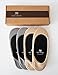 VERO MONTE 4 Pairs Womens No Show Socks - Cotton Liner Socks (Skin + Grey, 5.5-6.5)