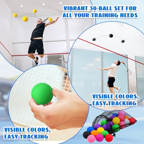 Teyva Daily 60 Pack of Rubber Racquetballs Bulk, 2.4 by Teyva Daily - Used condition - Image 4