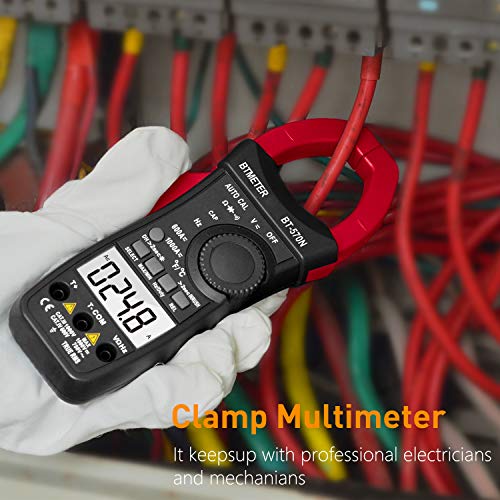 Inrush Current Clamp Multimeter, Btmeter Bt-570N Trms 5999 Display Clamp-On Amp Meter For Ac/Dc Voltage Amperage Ohm Temperature Test #TOP5