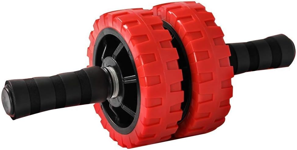 Abdominal Muscle Wheel - Upgraded Wheel Roller with Knee Pad Push Up Bars Handles, Home Gym Workout Exercise Equipment for Men Women