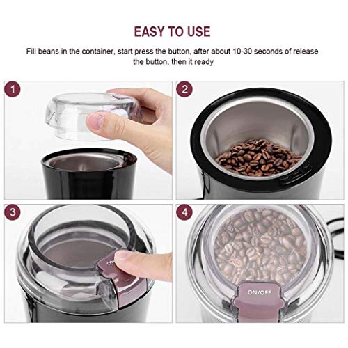 220V 400W Electric Coffee Grinder Grinder Bean Spice Nut Grinder With Stainless Steel Blade #TOP2