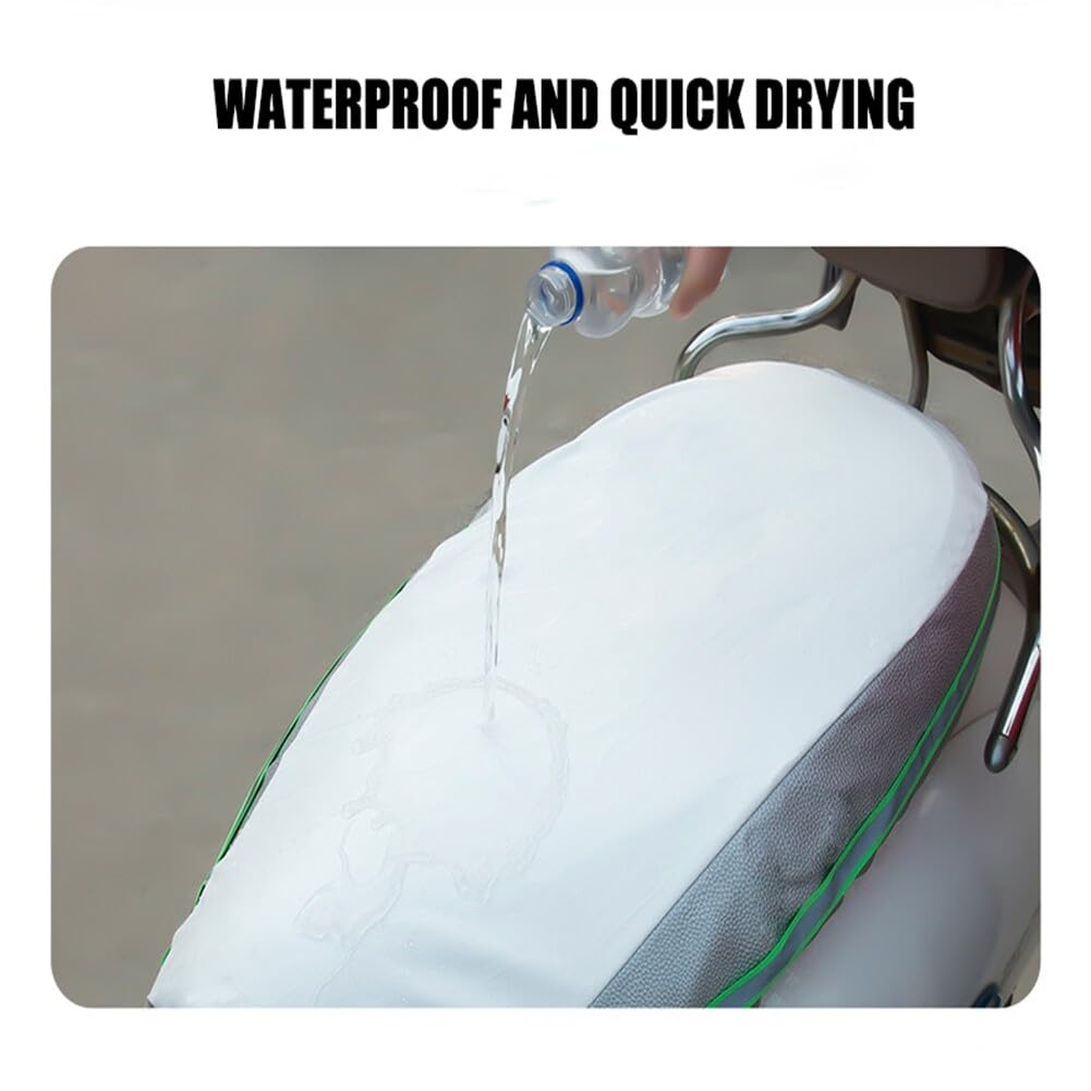 ISpchen Motorrad Sitzbezug XL Schwarz - 3D Atmungsaktives Sitzkissen Mit Anti-Rutsch