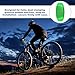 PATIKIL Bike Wheel Reflectors, 6 Pcs Plastic Universal Oval Safety Bicycle Wheel Rim Reflective Warning Reflective for Trailer Mountain Bike Bicycles Night Riding, Green
