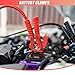 ZIMISI 2PCS Alligator Clips Booster Jumper Cable, 13 AWG 3.3FT Car Battery Jumper Cables with 6 mm Copper Terminal, 12V/24V Car Battery Charger Clips for Audio, Converter, Air Compressor