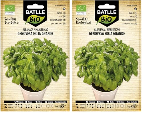 Semillas Batlle Albahaca Genovesa hoja grande – ECO (Paquete de 2)