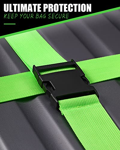 12 Pack Luggage Straps Suitcase Belts Straps Wide Adjustable Packing Straps Travel Belts Accessories #TOP4