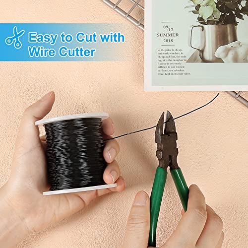 Image of Tenn Well 328ft 20 Gauge 0.8mm Aluminum Wire Black Soft for Jewelry
