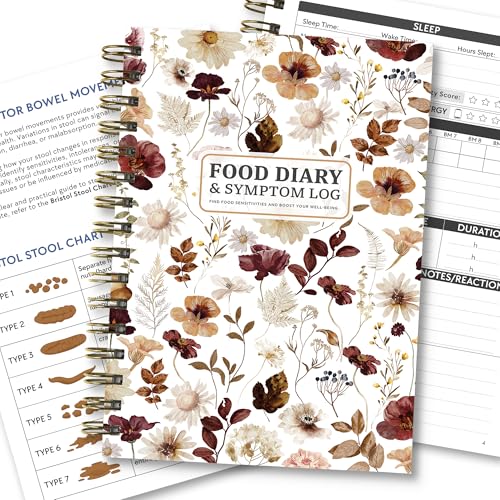 HAMIEW Food & Symptom Log Book for IBS, FODMAP, Allergies