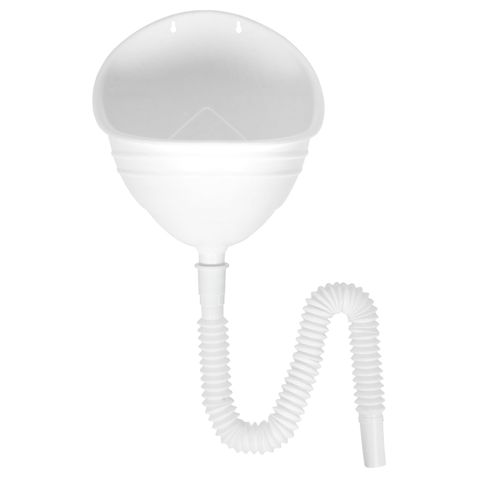 Urinario para Niños Montado en Pared de Plástico Blanco con Instalación Fácil y Tubo de 70cm, Adecuado para Baños en Casa y Entrenamiento de Higiene en Niños Pequeños