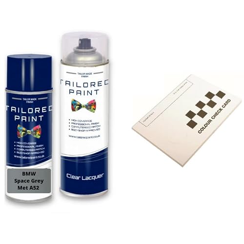 For BMW Space Grey Met A52 Aerosol Spray Paint Rattle Can (Aerosol Paint + Lacquer)