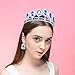 DcZeRong Princess Tiara Queen Crown Silver Birthday Prom Pageant Women Rhinestone Crystal Crowns
