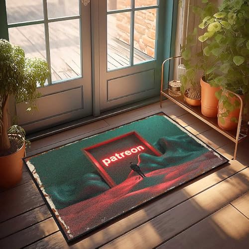 Tapis de porte amusant explorant le...