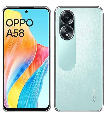 Image of Soft Silicone TPU Back Cover Compatible with Oppo A58 4G, Green