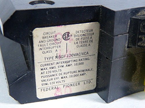 Pacific NBGF15 Ground Fault Circuit Breaker 1-Pole 15A 120V