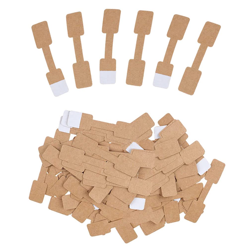 400 Etichette Prezzi In Carta Kraft - Adesivi Per Prezzi Per Gioielli, Abbigliamento E Negozio - Foto 5