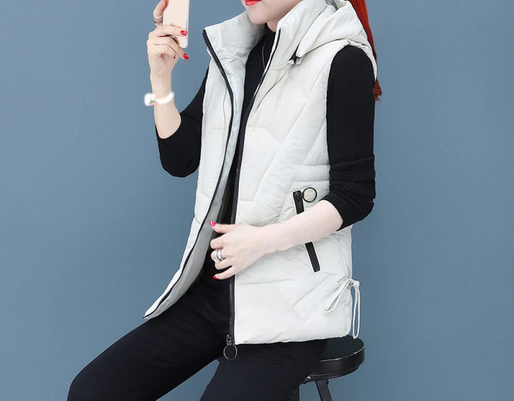 Gilet Sans Manches Femme A2Z - Camouflage Noir - Capuche Matelassé - Taille Unique Oversize