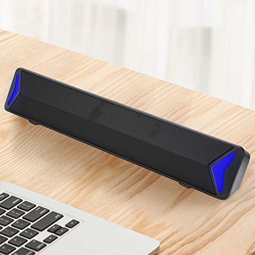 Caredy Alto-falante USB, auto-falante subwoofer mono de ferro com boro duplo, 2200 mAh vibradores de