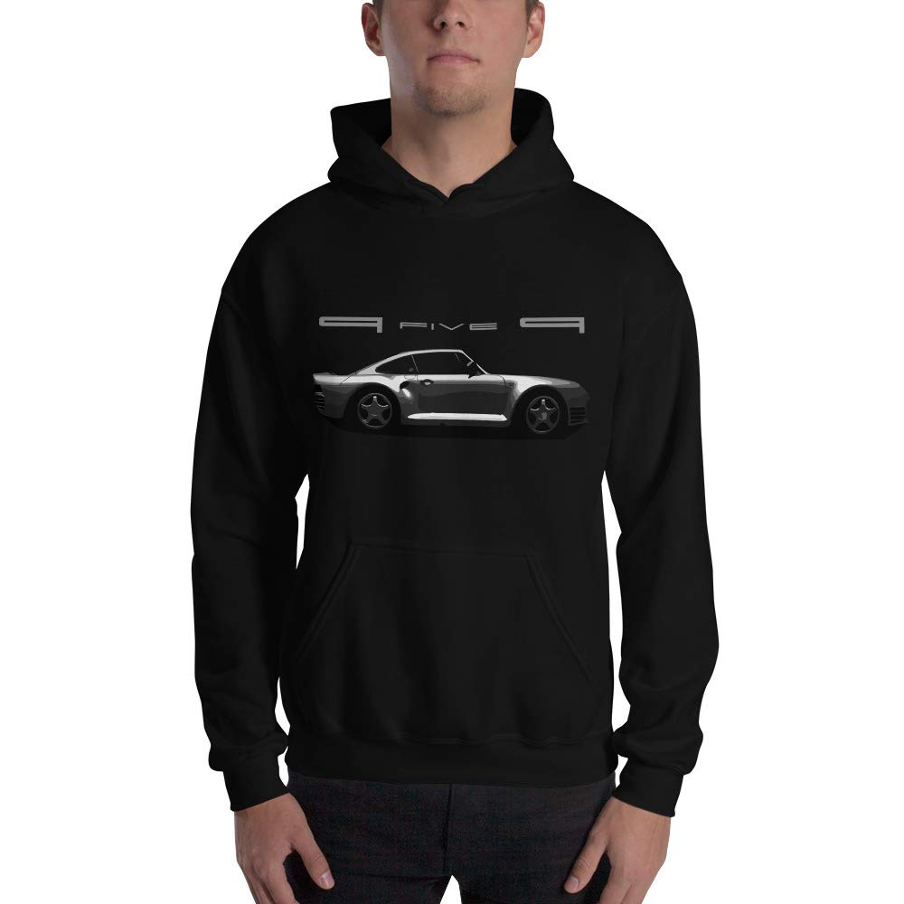 Retro niemiecki samochód sportowy Twin Turbo Supercar męska bluza z kapturem
