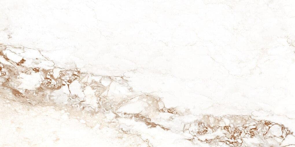 Carrara Borghini Rectified Large Format Polished Stone Effect Porcelain 1200x2400mm Floor Tiles - Box (2.88sqm)