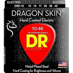 DR String DSE-10 Dragon Skin Jeu de cordes pour guitare electrique - Les Beatles, Paul McCartney, John Lennon, RIngo Starr, George Harrison