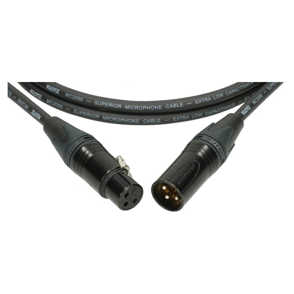 Klotz M2 XLR męski Neutrik 5 m czarny