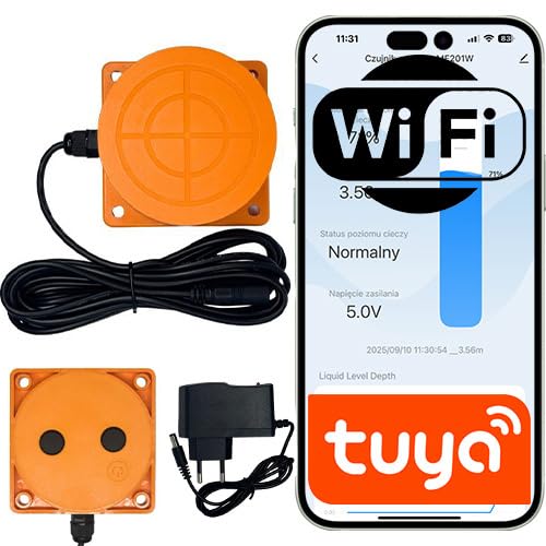 Sone Smart One WLAN Ultraschallsensor Füllstandsanzeige Wassertank 0 15 m für Zisterne Regenwassertank Öl Tuya Smart Life App IP65 WiFi 2 4 GHz Push Alarm
