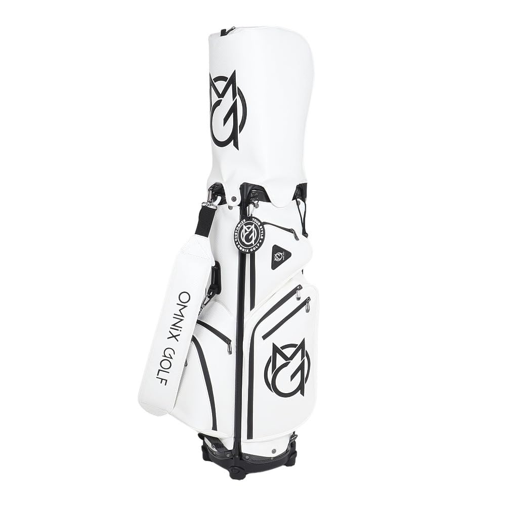 OMNIX/オムニックス ゴルフ キャディバッグ9型【ホワイト】美品！ オムニックスゴルフ（OMNIX GOLF）（メンズ）ゴルフ キャディ