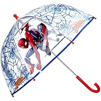 Paraguas Cúpula Transparente Manual Paraguas Niño Infantil Paraguas Spiderman Marvel 60cm