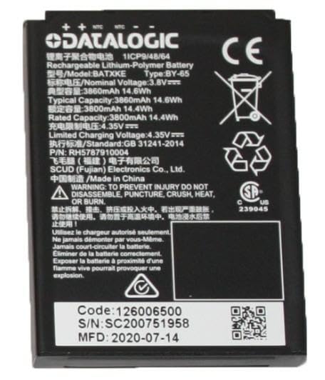Datalogic Memor K Spare Battery 3800 mAh, 94ACC0311