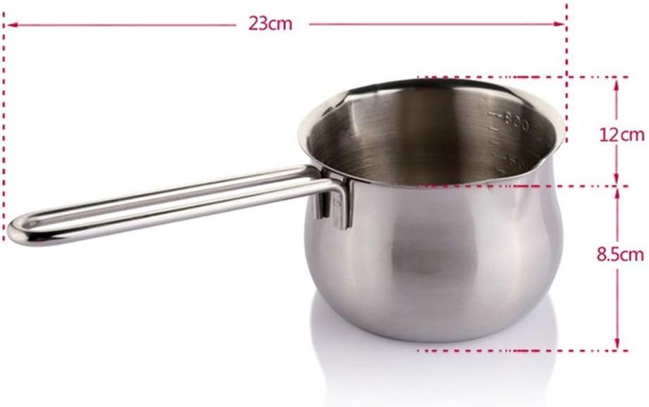 Non-Stick Pan Milk Pot Butter Chocolate Melted Heating Pot Warmer Pan Small Saucepan Cheese Pot with Pour Spouts