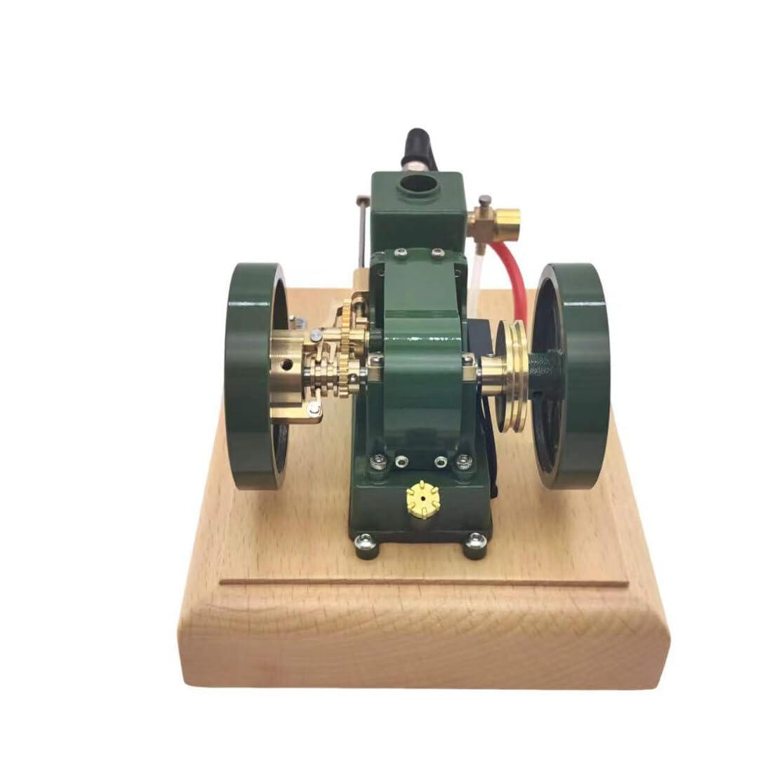 Joytopiaminds Mini-Dampfmaschinenmodell, 1,6-cm³-Viertakt-Benzinmotor im Vintage-Stil, horizontal, wassergekühlt, mit drehzahlbegrenzendem Schwungrad, Physik-Experimentierspielzeug für Erwachsene