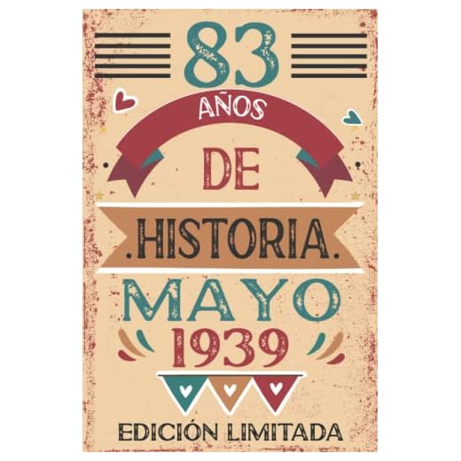 83 Años De Historia Mayo 1939: 83 años. Libro de visitas, cuaderno, 110 páginas de felicitaciones, idea de regalo, regalo Para la esposa, novia, mujer, La madre
