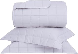 Buddemeyer Kit Colcha King Cetim 300 Fios Damask Stripes 100% Algodão Penteado Prata 3 peças